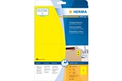 Papier, Fotopapier und Etiketten - HERMA Coloured labels A4 105 x 148 mm yellow removable - 4561