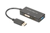 Display Kabel - DIGITUS DisplayPort 3in1 Adapter DP/HDMI+DVI+VGA - AK-340418-002-S