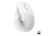 Maus - Logitech Lift for Business - Right Handed - Off-white - Ergonomische Maus (Weiß) - 910-006496