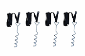 Trampolin - ASG trampoline storm protection set - 4 pcs. - ASGR1081IONE SIZE
