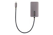Dockingstationen - StarTech.com USB C Video Adapter USB C to HDMI DVI VGA Adapter Up to 4K 60Hz Aluminum Multiport Video Display Adapter - 118-USBC-HDMI-VGADVI