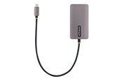 Dockingstationen - StarTech.com USB C Video Adapter USB C to HDMI DVI VGA Adapter Up to 4K 60Hz Aluminum Multiport Video Display Adapter - 118-USBC-HDMI-VGADVI