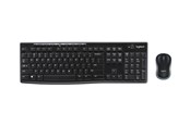 Tastaturen - Logitech MK270 Wireless Combo - keyboard and mouse set - US International / Dutch (Qwerty) - Tastatur & Maus Set - Universal - Schwarz - 920-004509