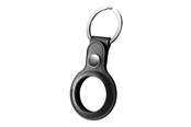 Handys - Anderes Zubehör - Deltaco Apple AirTag Case Keychain Artificial Leather Black - MCASE-TAG10