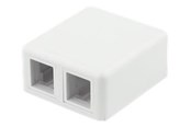 Netzwerkzubehör - Deltaco Surface Mount Box For Keystone 2 Ports - VR-223
