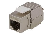 Netzwerkzubehör - Deltaco MD-121 Cat6A Shielded Keystone Jack Toolless Clamp Termination Plastic white/metal - MD-121