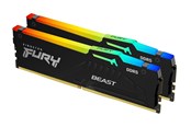 RAM - Kingston FURY Beast RGB DDR5-5600 - 64GB - CL40 - Dual Channel (2 pcs) - Intel XMP - Schwarz mit RGB - KF556C40BBAK2-64