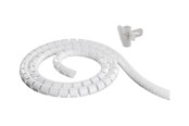 Kabelkanal / Kabelschlauch - Deltaco Nylon cable cover 10m white - LDR05