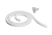 Kabelkanal / Kabelschlauch - Deltaco Nylon cable cover 2.5m white - LDR03