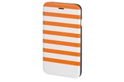 Handys - Cover & Cases - Hama "Stripes" Booklet Case for Apple iPhone 6/6s orange/white - 138292