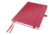 Blöcke, Formulare und Notizbücher - Leitz Complete Notizbuch A5 kariert mit festem Einband Rot - 44770025