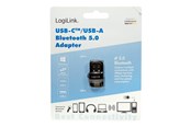 Netzwerkadapter (Netzkarte, Druckserver, u.s.w.) - LogiLink Bluetooth 5.0 adapter USB 3.2 USB-A and USB-C (1-Pack) - BT0054