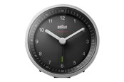 Einrichtung - Braun BC07 - alarm clock - round - quartz - desktop - silver/black - 67098