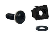 Rack-Gehäuse - Tripp Lite Rack Enclosure Cabinet Square Hole Hardware Kit Screws Washers - rack screws nuts and washers - SRCAGENUTS