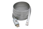 Netzwerkadapter (Netzkarte, Druckserver, u.s.w.) - Tripp Lite USB-A to RJ45 Serial Rollover Cable (M/M) - Cisco Compatible 250 Kbps1.83 m Gray - U209-006-RJ45-X