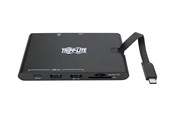 Dockingstationen - Tripp Lite USB-C Laptop Docking Station - HDMI VGA GbE 4K @ 30 Hz Thunderbolt 3 USB-A USB-C PD Charging 3.0 Black - docking station - USB-C 3.1 / Thunderbolt 3 - VGA HDMI - GigE - U442-DOCK3-B
