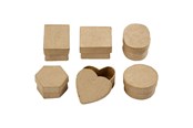 Kunst & Handwerk Ausstattung - Creativ Company Storage boxes Papier maché Small 6pcs. - 268003