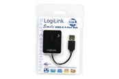 USB-Hubs - LogiLink USB 2.0 hub 4-port Smile black USB-Hubs - 4 - Schwarz - UA0139