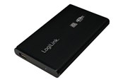 Festplatten Zubehör - LogiLink External HDD enclosure 2.5" SATA USB 3.0 aluminum black - UA0106