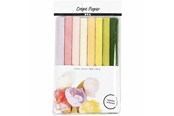 Kunst & Handwerk Ausstattung - Creativ Company Crepe Paper Pastel Colors 8 Sheets - 209001