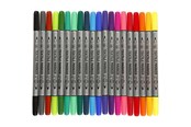 Utensilien zum Schreiben und Zeichnen - Creativ Company Double-sided Textile Markers - Basic colors 20pcs - 34817