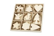Kleiderbügel und Haken - Creativ Company Decorate your Wooden Christmas Pendants 72st. - 56742