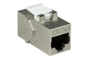 Netzwerkzubehör - LogiLink Cat.6A Keystone Inline Coupler STP only 14.6 mm width slim type - NK4017