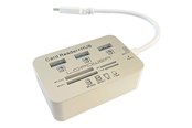 USB-Hubs - LC Power LC-HUB-C-CR USB-Hubs - USB 3.0 - 3 - Weiß - LC-HUB-C-CR