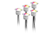 Smart-Home - Deltaco Smart Home decklight extension kit 5 lights warm white light and RGB silver - SH-DLEX01