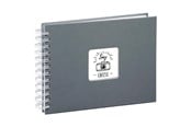 Fotoalbum & Archivierung - Hama "Fine Art" Spiral Album 24 x 17 cm 50 White Pages grey - 2111