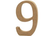 Kunst & Handwerk Ausstattung - Creativ Company Number 9 MDF 13cm 1pc. - 56347