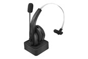 Kopfhörer/Headsets - LogiLink Bluetooth mono headset with charging stand microphone - BT0059