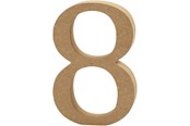 Kunst & Handwerk Ausstattung - Creativ Company Number 8 MDF 13cm 1pc. - 56346