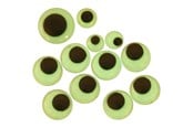 Kunst & Handwerk Ausstattung - Creativ Company Wiggle Eyes Glow in the Dark Self Adhesive 30pcs. - 501020