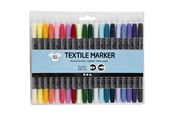 Utensilien zum Schreiben und Zeichnen - Creativ Company Textile Pens - Extra Colors 20pcs. - 34833