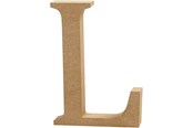 Kunst & Handwerk Ausstattung - Creativ Company Letter L MDF 8cm 1pc. - 56371