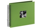 Fotoalbum & Archivierung - Hama "Fine Art" Spiral Album 28 x 24 cm 50 Black Pages apple green - 94875