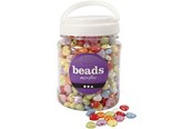 Kunst & Handwerk Ausstattung - Creativ Company Heart Beads in Jar 700ml - 69702