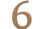Kunst & Handwerk Ausstattung - Creativ Company Number 6 MDF 8cm 1pc. - 56397