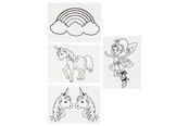 Kunst & Handwerk Ausstattung - Creativ Company Shrink film with Motifs Unicorn - 790711