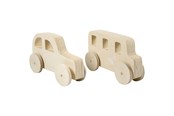 Holzspielzeug - Creativ Company Wooden Cars 2pcs. - 59223