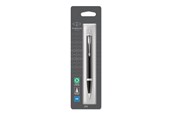 Utensilien zum Schreiben und Zeichnen - Parker IM Kugelschreiber | schwarze Lackierung mit Chromzierteilen | mittelstarke Schreibspitze | Nachfüllmine mit blauer Tinte | Blister-Verpackung - 1975554
