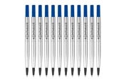 Utensilien zum Schreiben und Zeichnen - Parker Ersatzminen für Tintenroller | mittlere Spitze | blaue QUINK Tinte | 12 Stück - 1950311