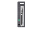 Utensilien zum Schreiben und Zeichnen - Parker IM Tintenroller | schwarze Lackierung mit Chromzierteilen | feine Schreibspitze | Nachfüllmine mit schwarzer Tinte | Blister-Verpackung - 1975540