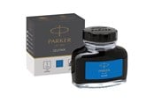 Utensilien zum Schreiben und Zeichnen - Parker Quink Füllertinte im Tintenfass | auswaschbare blaue Tinte | 57 ml - 1950377
