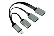 USB-Hubs - LogiLink USB-C™ Hub 2x USB 2.0 AF + 1x USB 3.0 AF USB-Hubs - 3 - Grau - UA0315