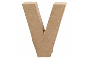Kunst & Handwerk Ausstattung - Creativ Company Letter Papier-mache Small - V - 26660