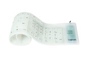 Tastaturen - LogiLink Keyboard flexible waterproof USB + PS/2 white - Tastaturen - Deutsch - Weiss - ID0018