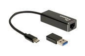 Netzwerkadapter (Netzkarte, Druckserver, u.s.w.) - Inter-Tech IT-732 USB Type C LAN Adapter - 88885593