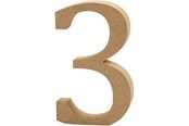 Kunst & Handwerk Ausstattung - Creativ Company Number 3 MDF 13cm 1pc. - 56341